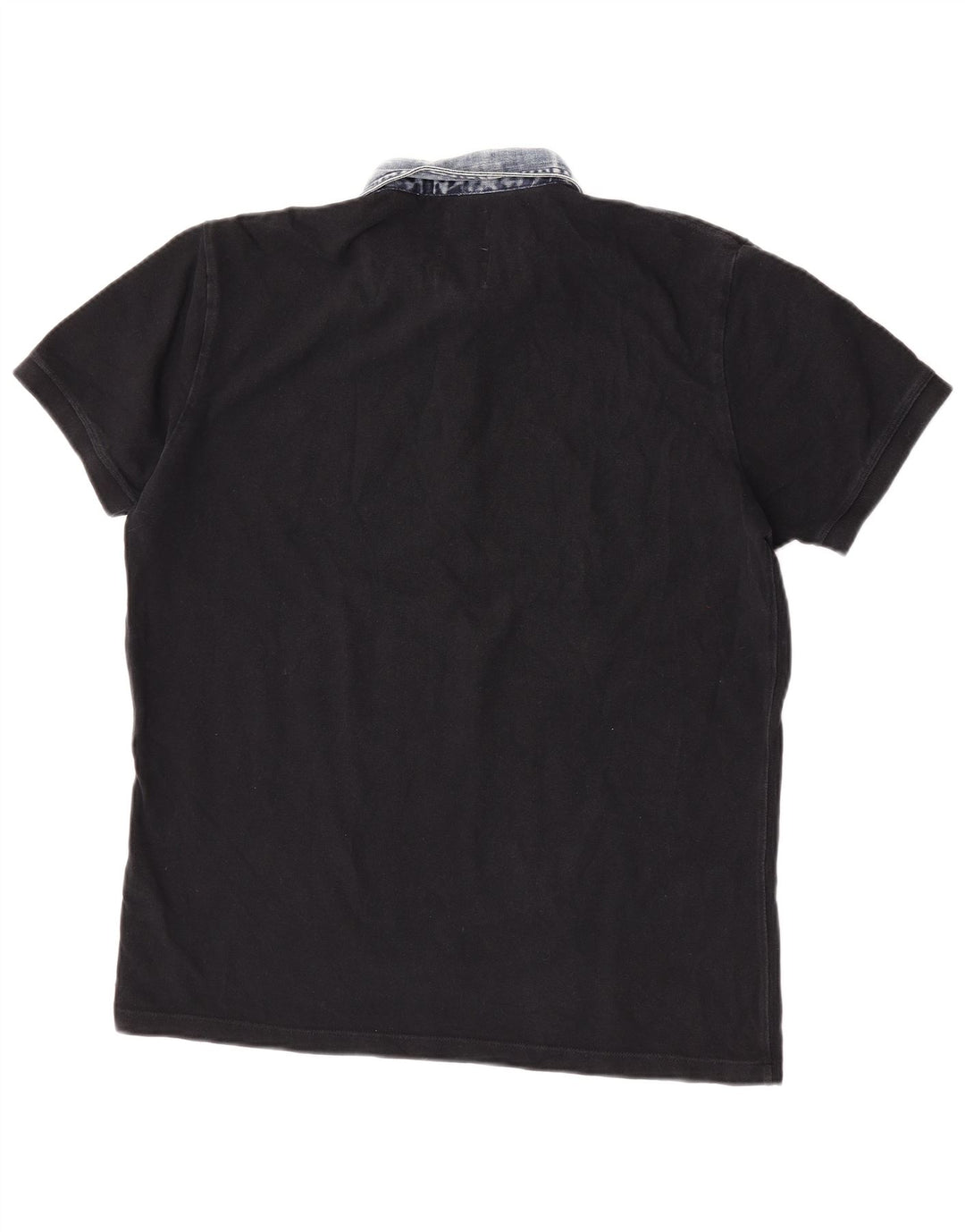 Camisa polo masculina de rugby Diesel 2XL algodão preto