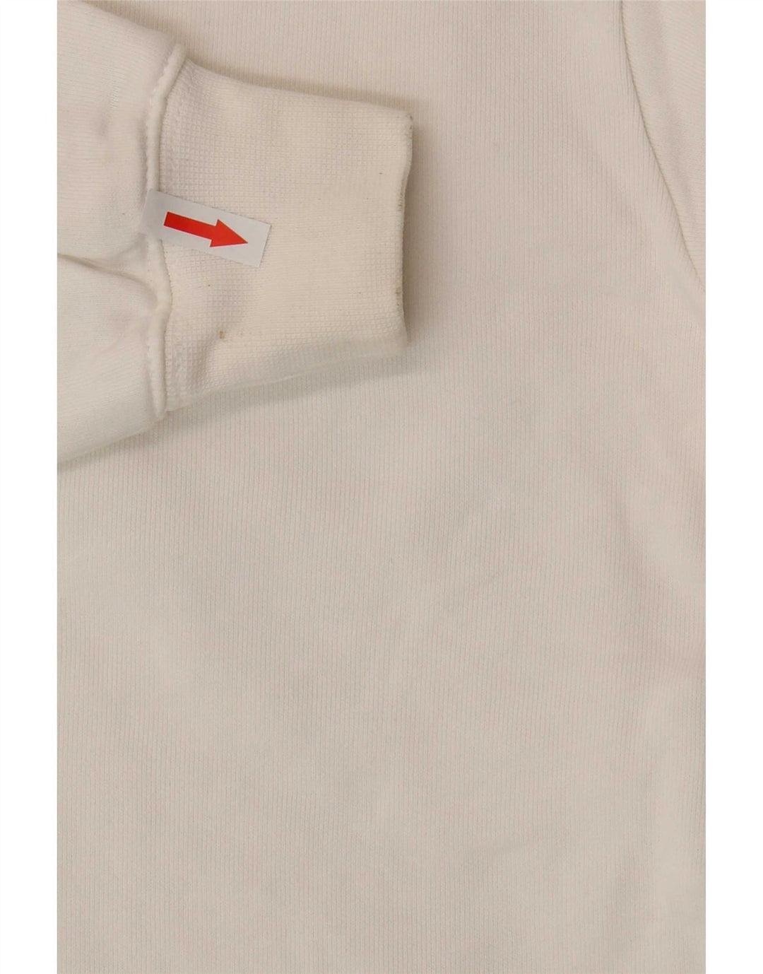 Champion feminino oversized gráfico moletom jumper UK 10 pequeno branco