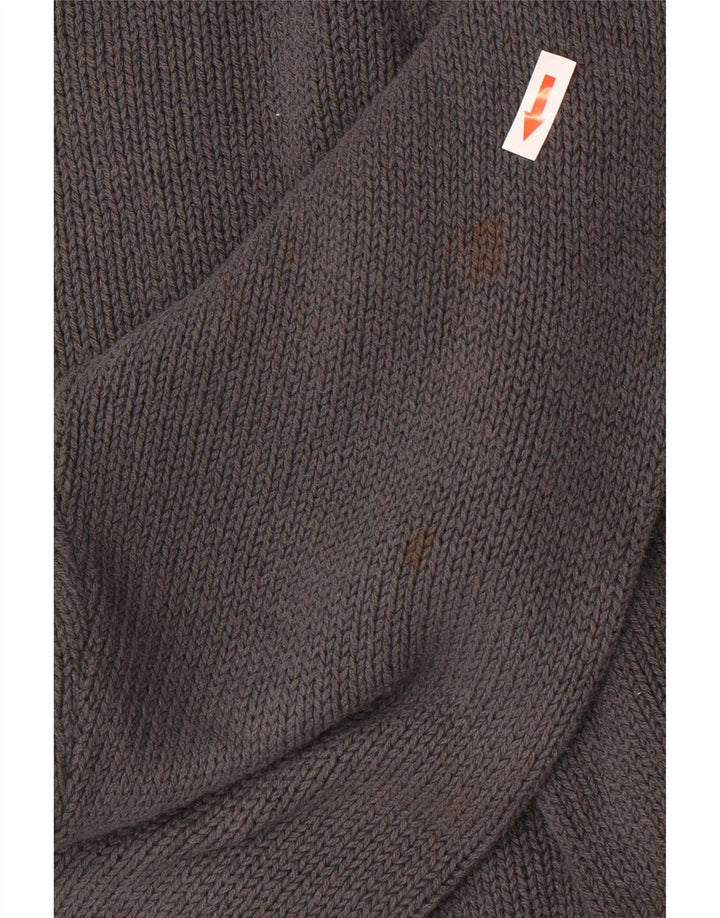 Suéter masculino North Sails com zíper completo e algodão cinza pequeno