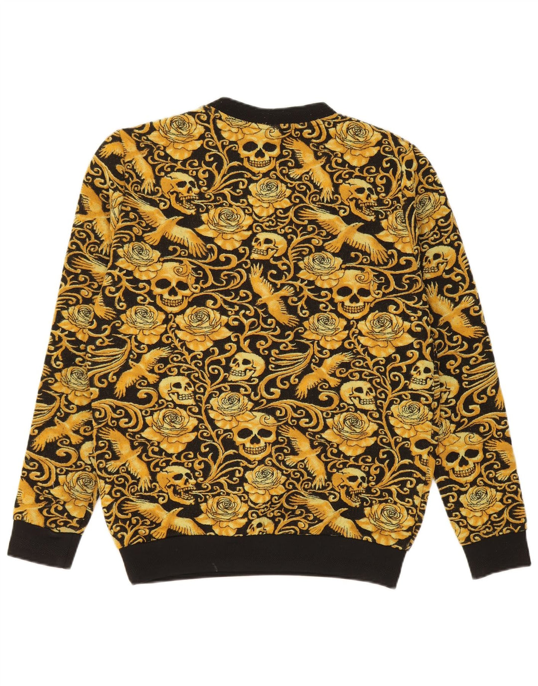 Zara moletom masculino jumper pequeno preto floral poliéster