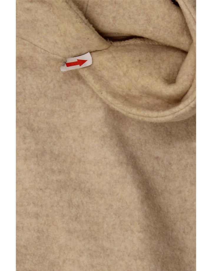 Zara Mens Hoodie Jumper Médio Poliéster Bege