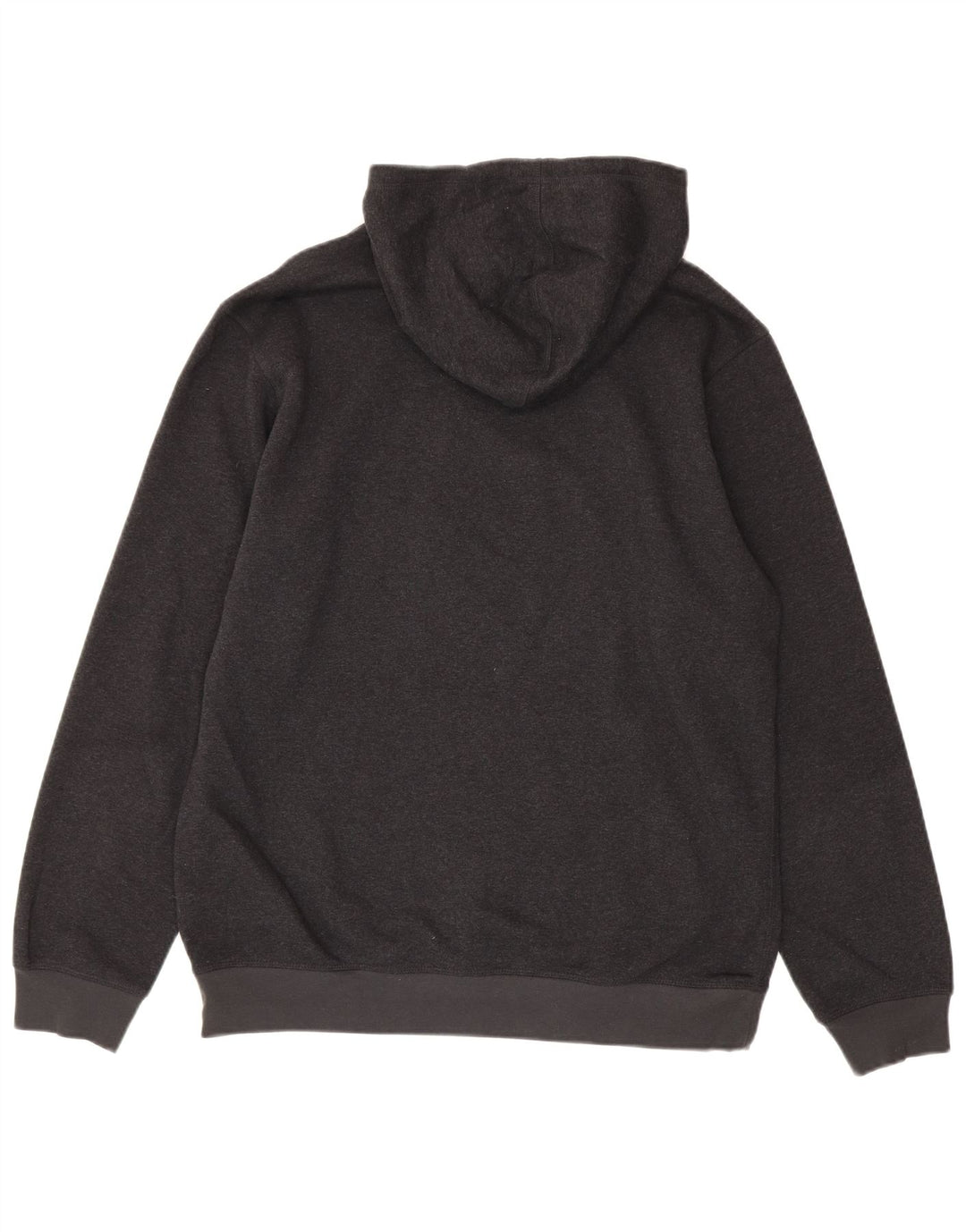 Adidas Mens Hoodie Jumper Médio Cinza Algodão