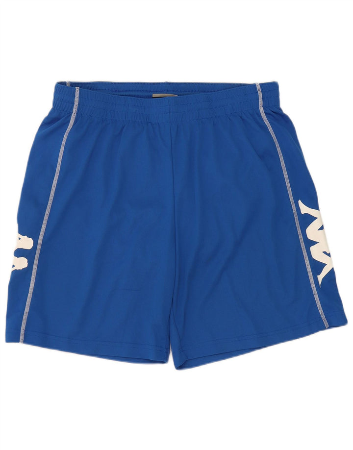 Shorts esportivos gráficos masculinos Kappa grande poliéster azul