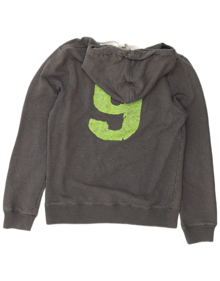 Jumper com capuz gráfico masculino JACK WILLS XL algodão cinza
