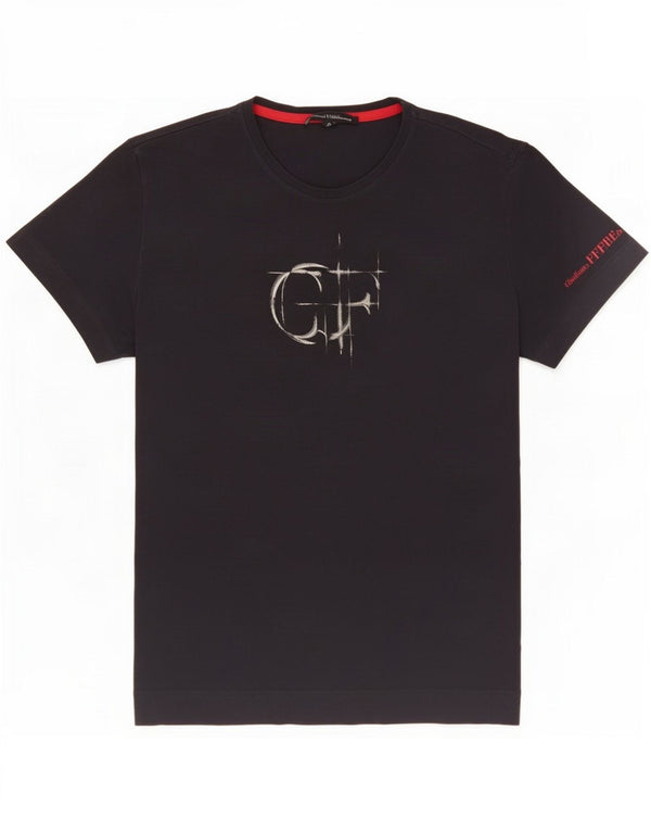 Camiseta gráfica masculina Ferre Top IT 48 pequena azul marinho