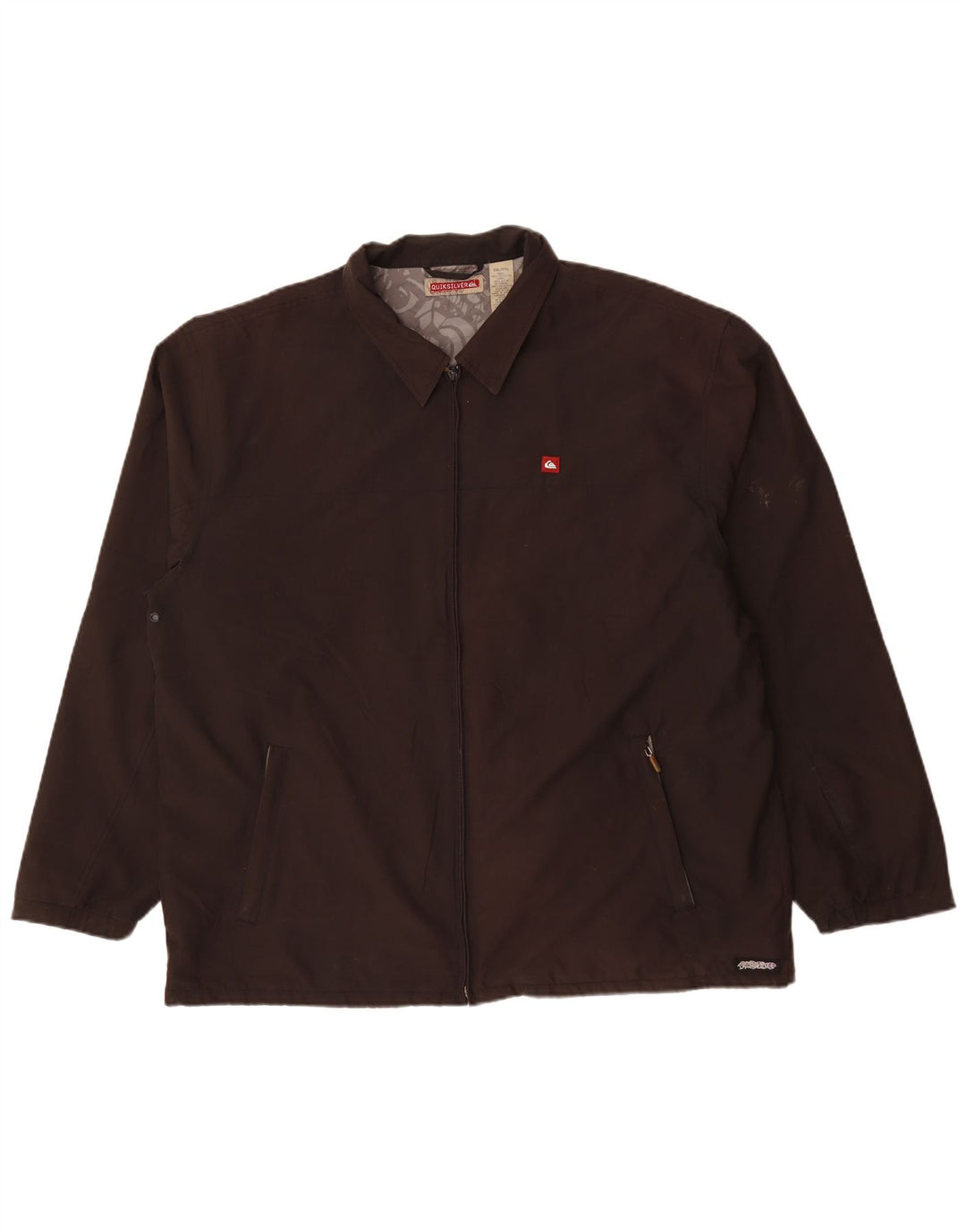 Jaqueta bomber masculina Quiksilver UK 44 2XL poliéster marrom