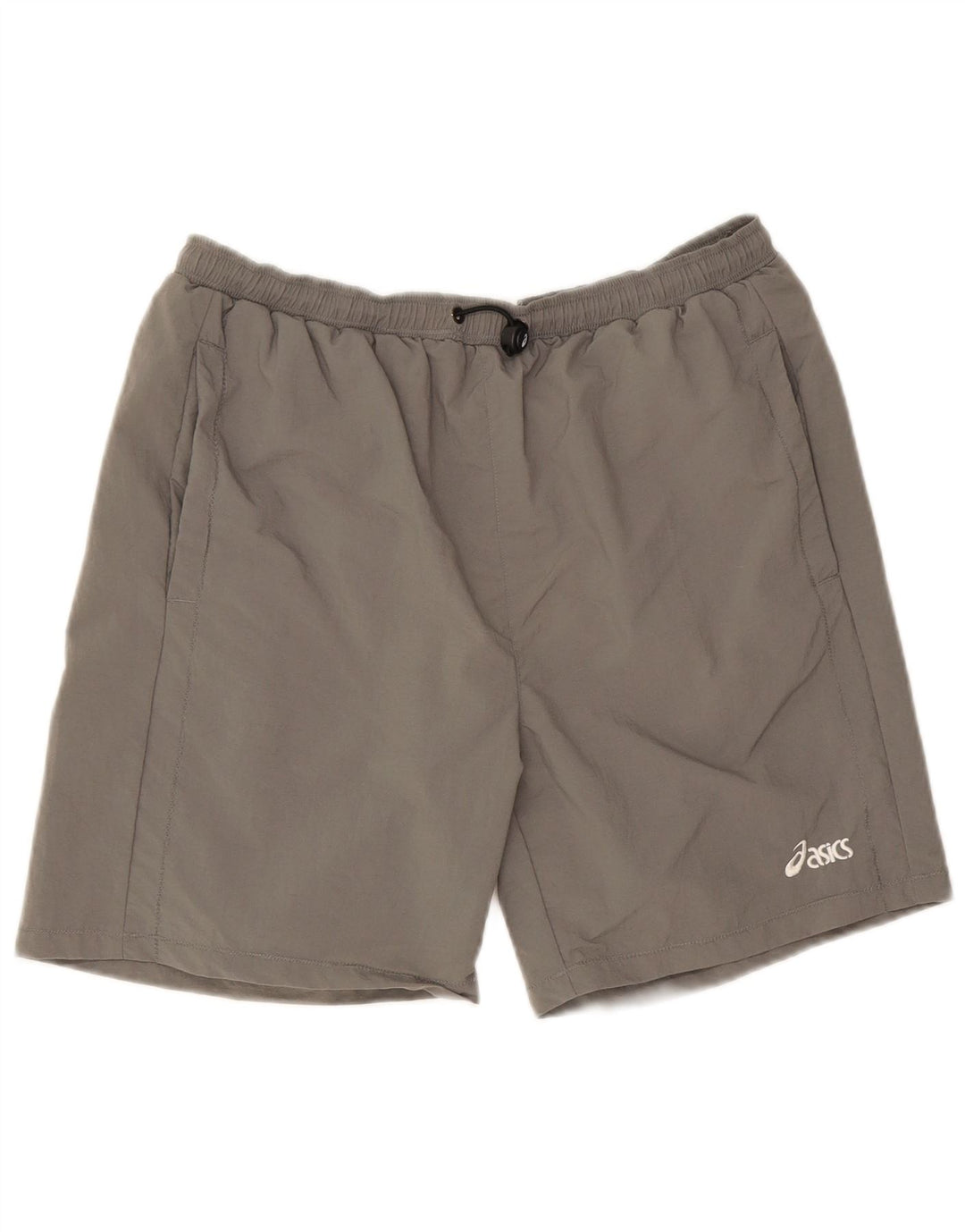 Shorts esportivos masculinos Asics grande cinza poliamida