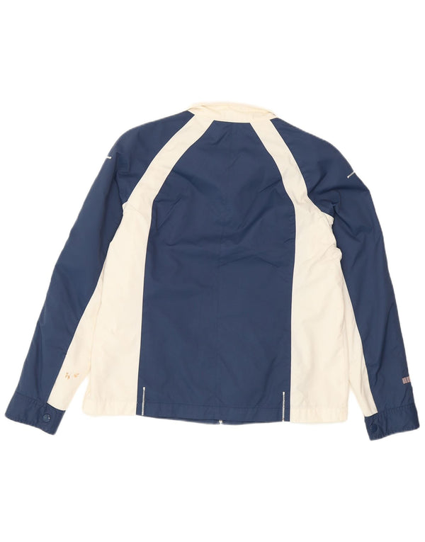 Ellesse Womens Tracksuit Top Jacket UK 12 Médio Azul Marinho Colourblock