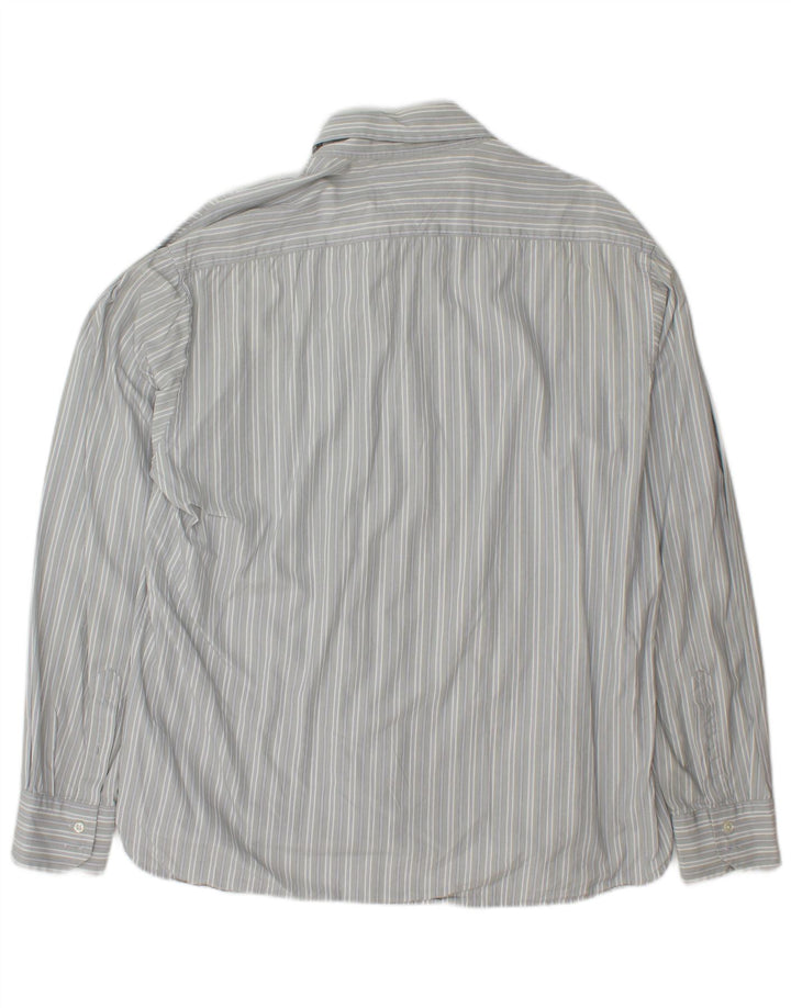 Camisa masculina TOMMY HILFIGER XL algodão listrado cinza