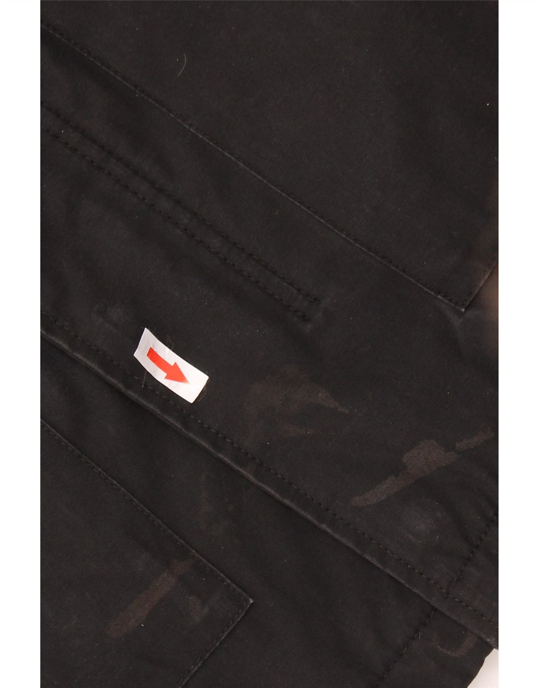 Jaqueta corta-vento masculina Levi's com capuz UK 38 poliéster preto médio
