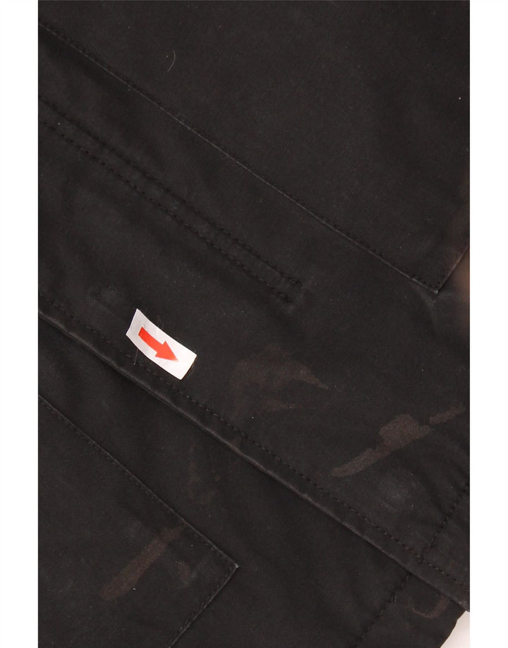Jaqueta corta-vento masculina Levi's com capuz UK 38 poliéster preto médio