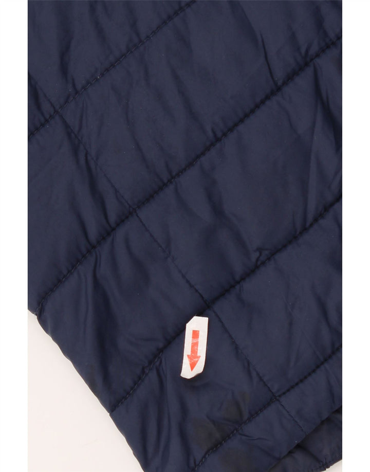 Jaqueta acolchoada masculina Superdry UK 40 grande nylon azul marinho