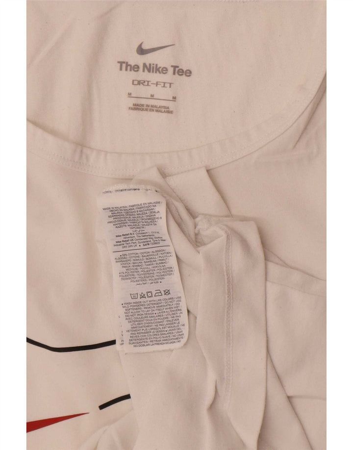Nike Mens Dri Fit Graphic Vest Top Médio Algodão Branco