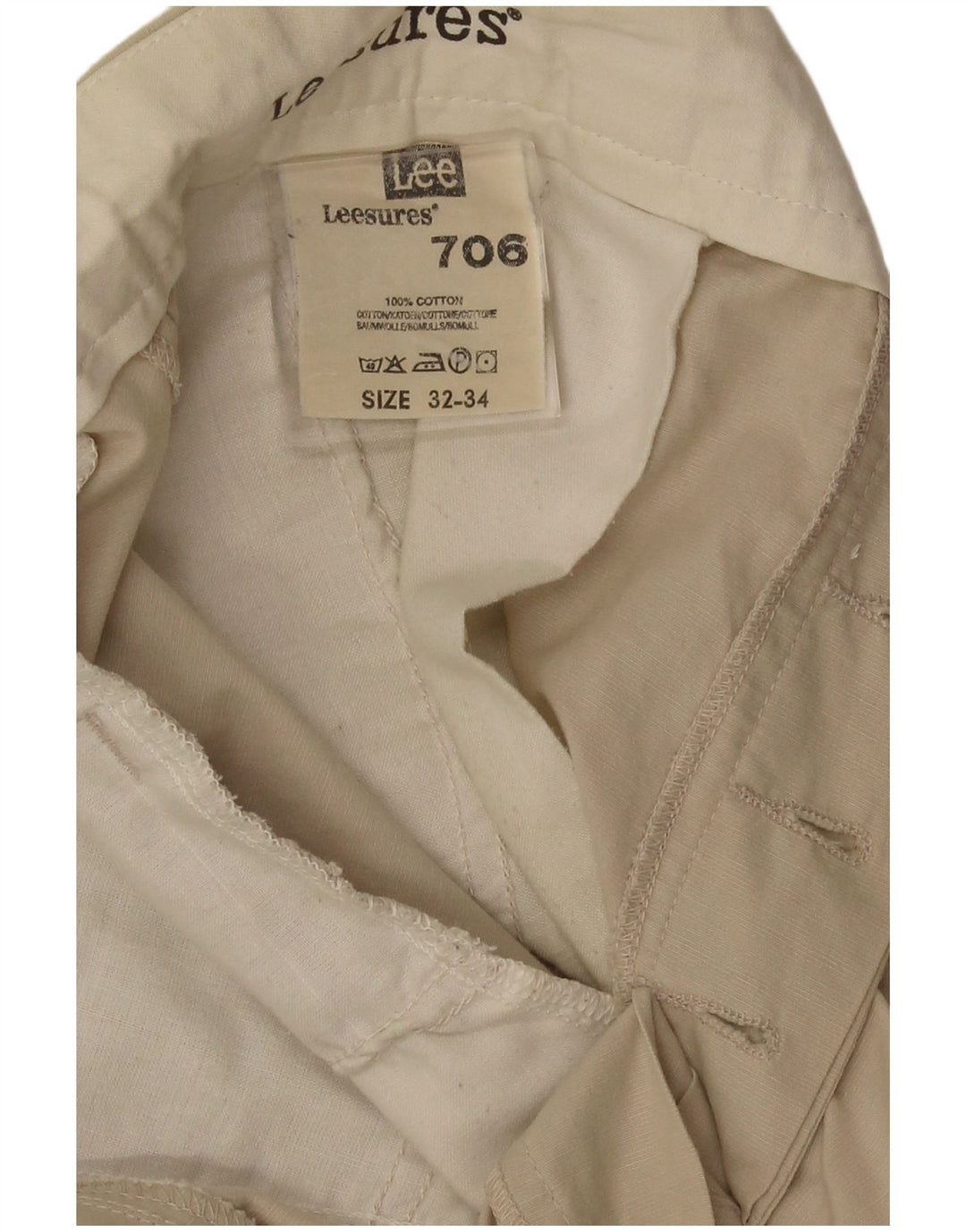 Lee Calça Chino Masculina Reta W32 L29 Bege