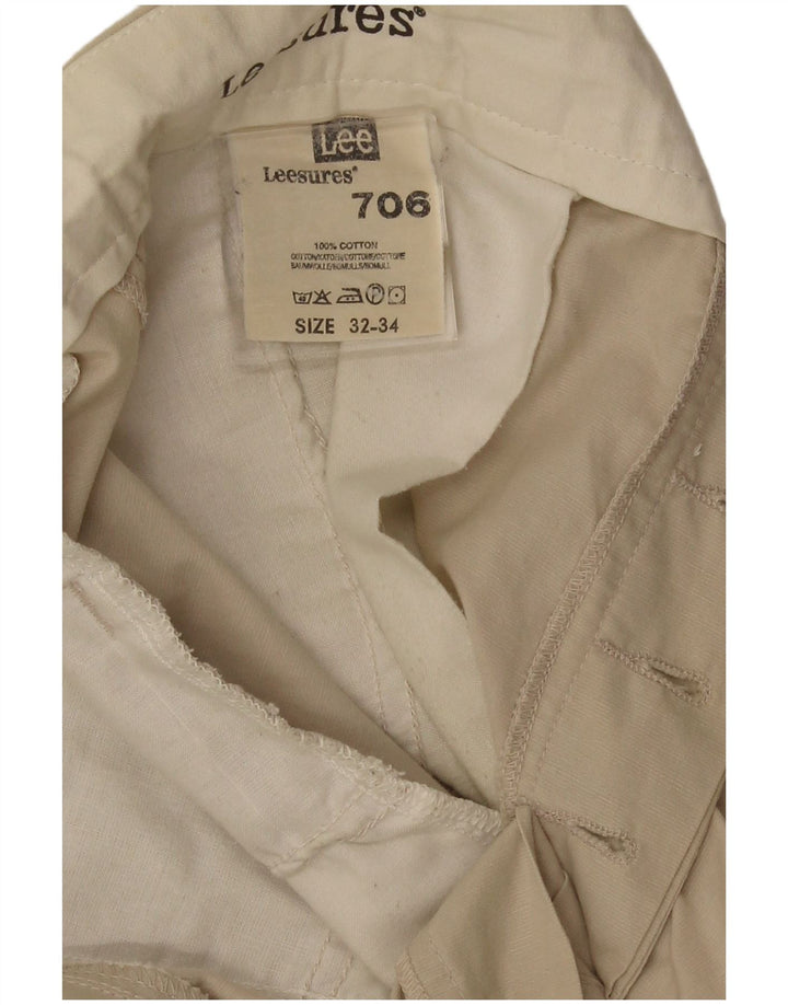 Lee Calça Chino Masculina Reta W32 L29 Bege