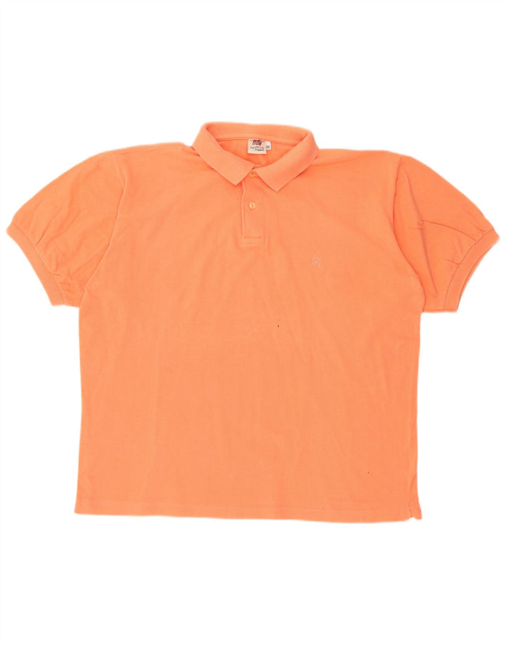 Camisa polo masculina RIFLE algodão laranja médio