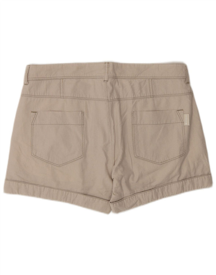 Shorts feminino casual Champion médio W30 bege Houndstooth