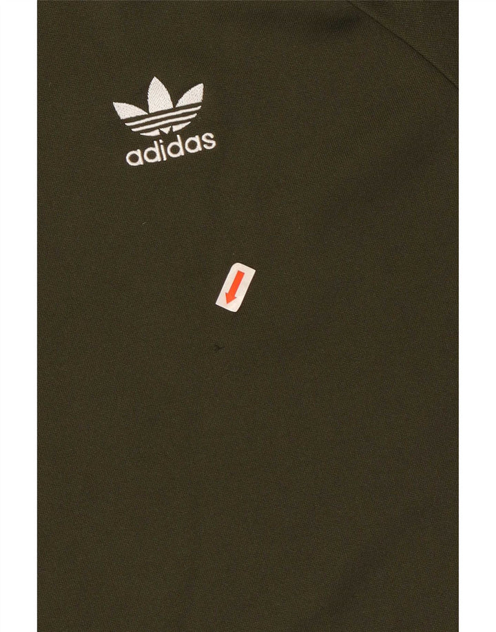 Adidas Mens Moletom Jumper Grande Poliéster Cáqui