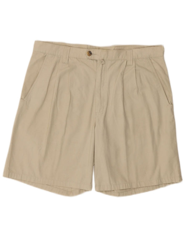 Slam Mens Pegged Chino Shorts IT 52 XL W36 Algodão Bege