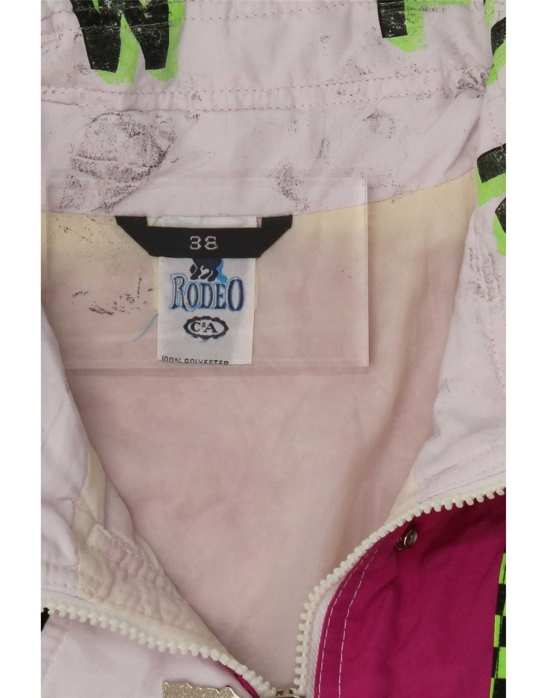Jaqueta de esqui feminina Rodeo By C&A EU 38 médio branco colorblock poliéster