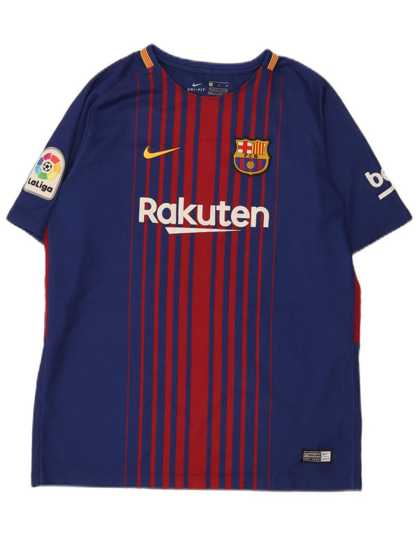 Camiseta Nike Boys Barcelona Graphic Top 13-14 Anos XL Listrado Azul
