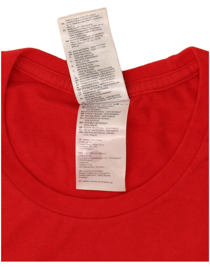 Camiseta Adidas Masculina Graphic Top Médio Vermelho