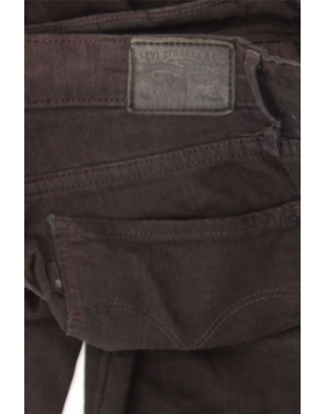 Calça jeans feminina Levi's 712 Slim W26 L30 algodão preto