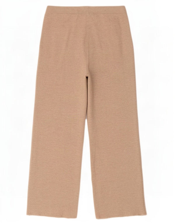 Calça de treino feminina Zara médio W28 L29 bege