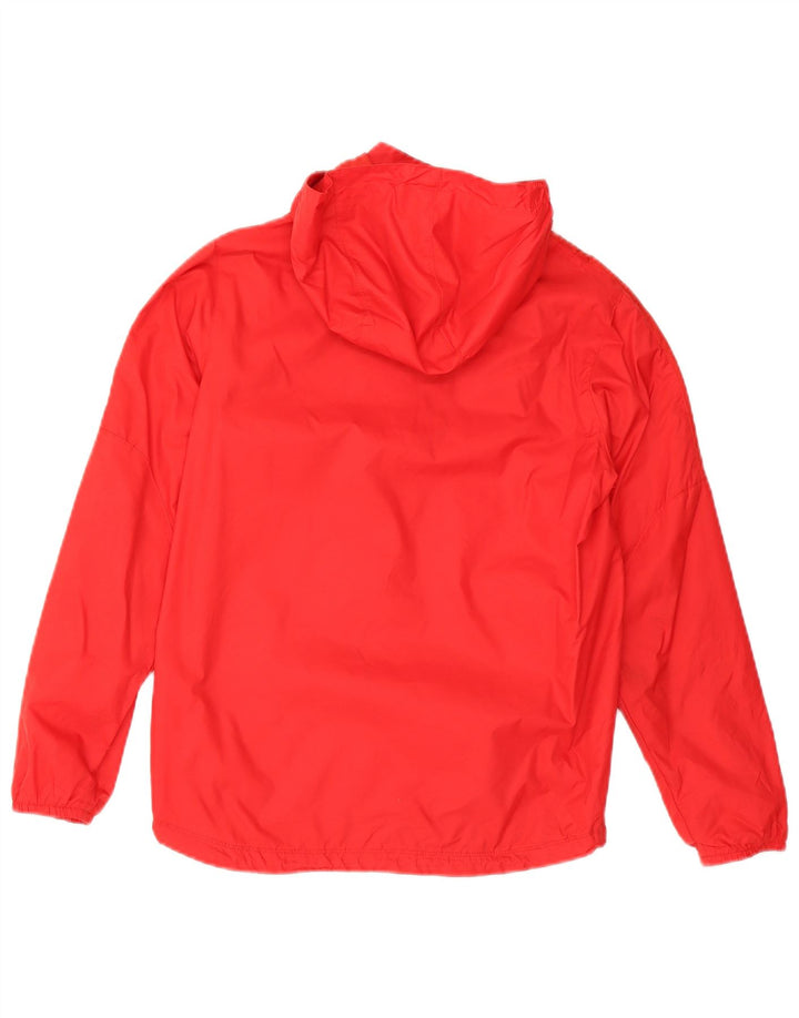 Jaqueta de chuva com capuz Nike Boys 12-13 anos grande nylon vermelho