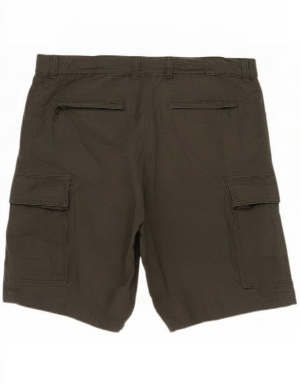 Shorts cargo masculino Marks & Spencer W40 XL algodão cáqui