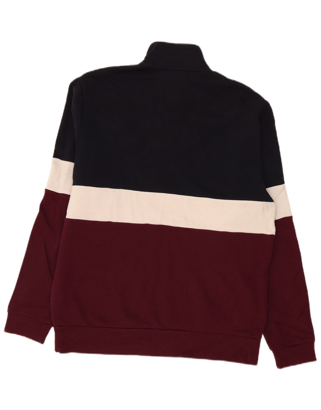 Moletom masculino Fred Perry com zíper e gola em bloco colorido médio multicolorido
