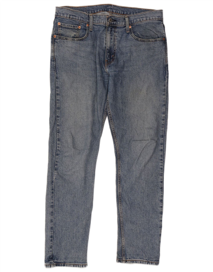 Levi's Masculino 502 Tapered Jeans W33 L32 Azul Algodão