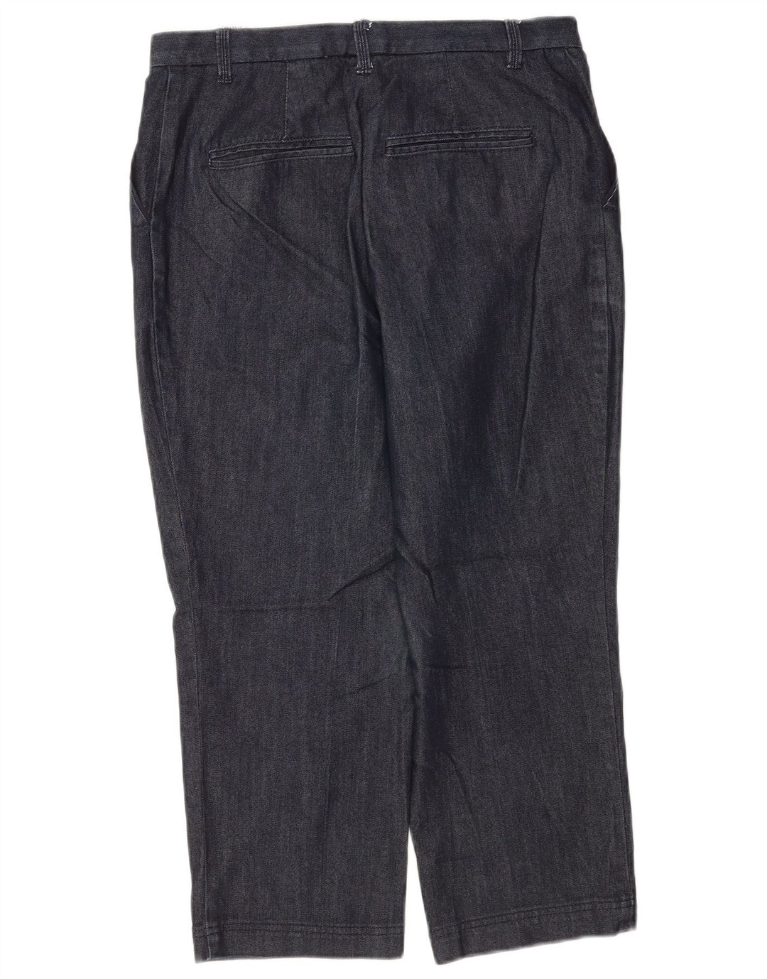 Calça capri feminina Marks & Spencer Reino Unido 12 médio W30 L22 azul marinho