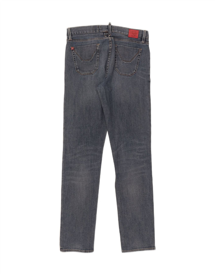 Calça jeans feminina Jeckerson W32 L31 azul algodão