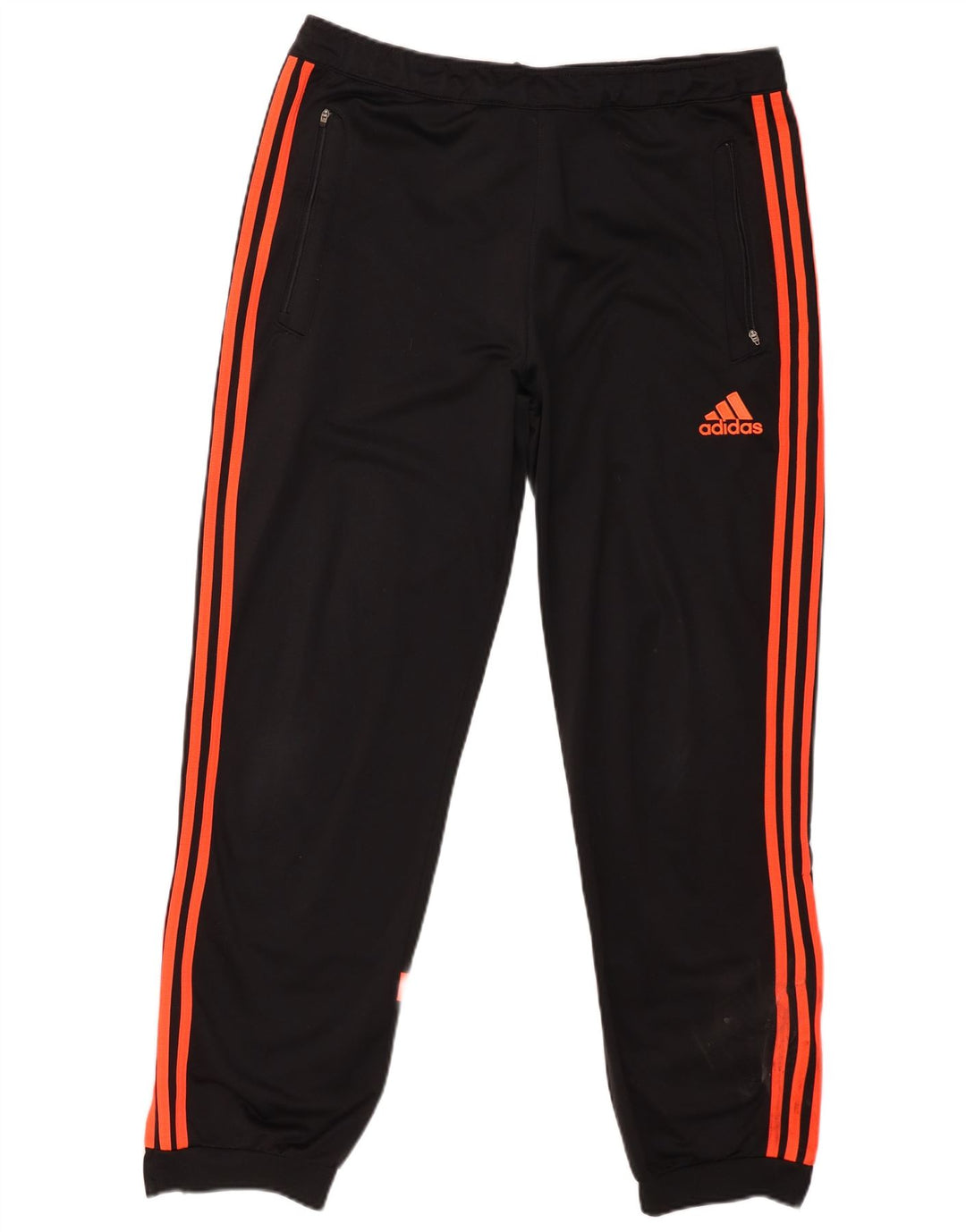 Calça de treino masculina Adidas Joggers grande preto colorblock poliéster
