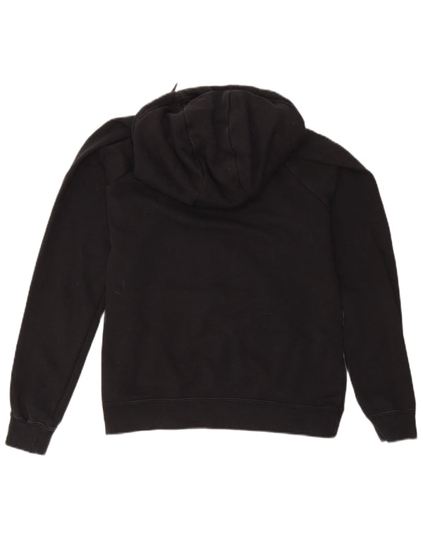 Nike Womens Hoodie Jumper UK 14 Médio Algodão Preto