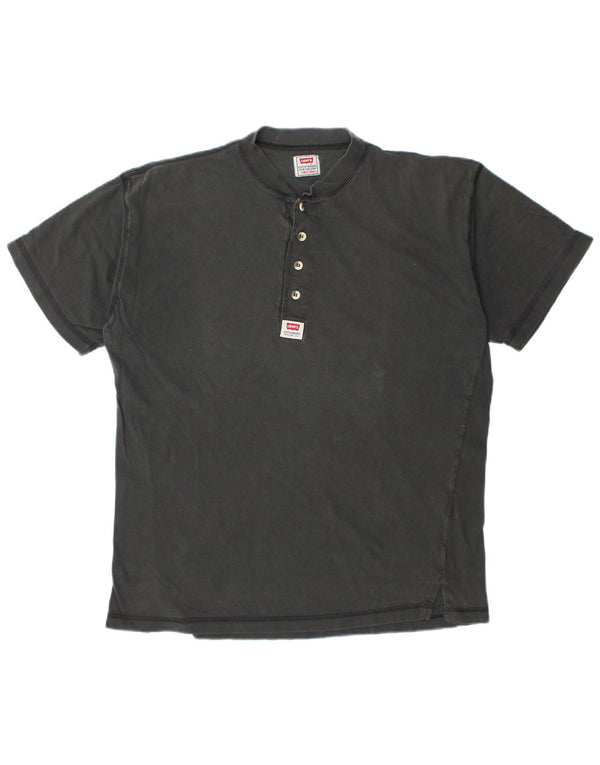 Camiseta masculina LEVI'S grande algodão preto