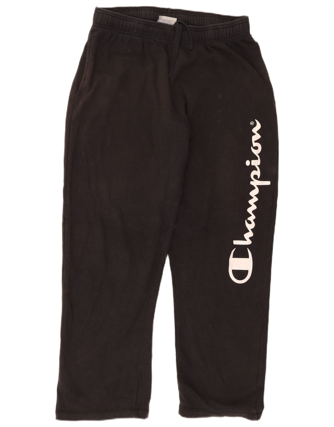 Calça esportiva masculina Champion Graphic grande de algodão preto