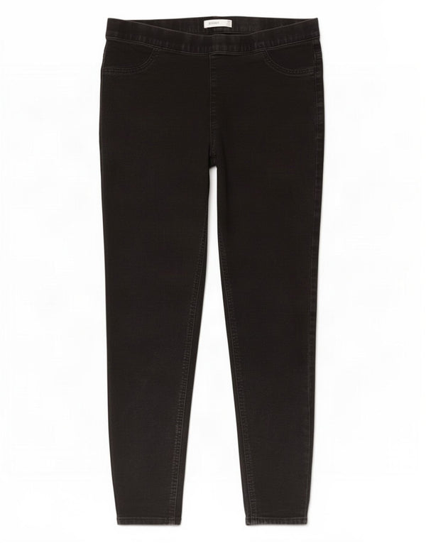 Marks & Spencer Womens Crop Jegging Jeans UK 16 Large W32 L24 Black Cotton