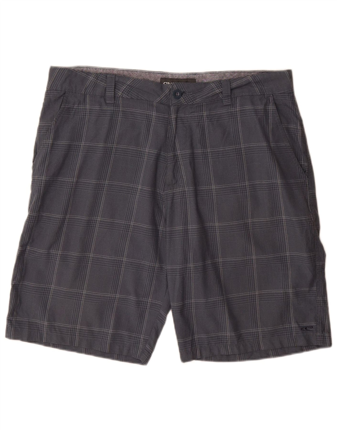 O'Neill Mens Chino Shorts W36 Grande Poliéster Xadrez Azul Marinho