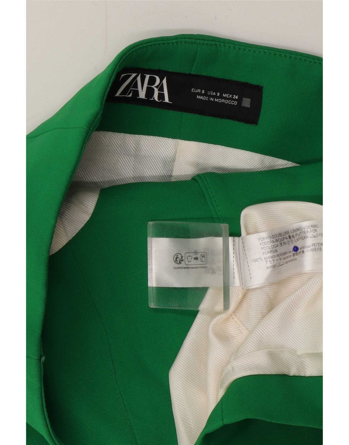 Zara Womens Crop Strapless Top UK 10 Pequeno Verde
