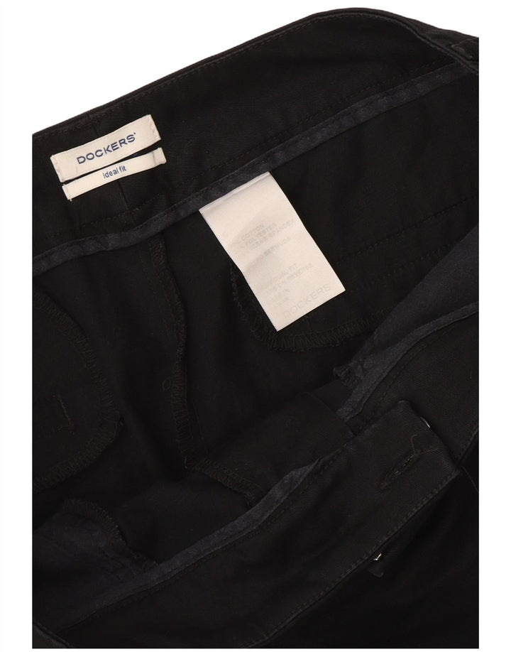 Dockers Masculino Ideal Fit Shorts Casual W32 Médio Algodão Preto