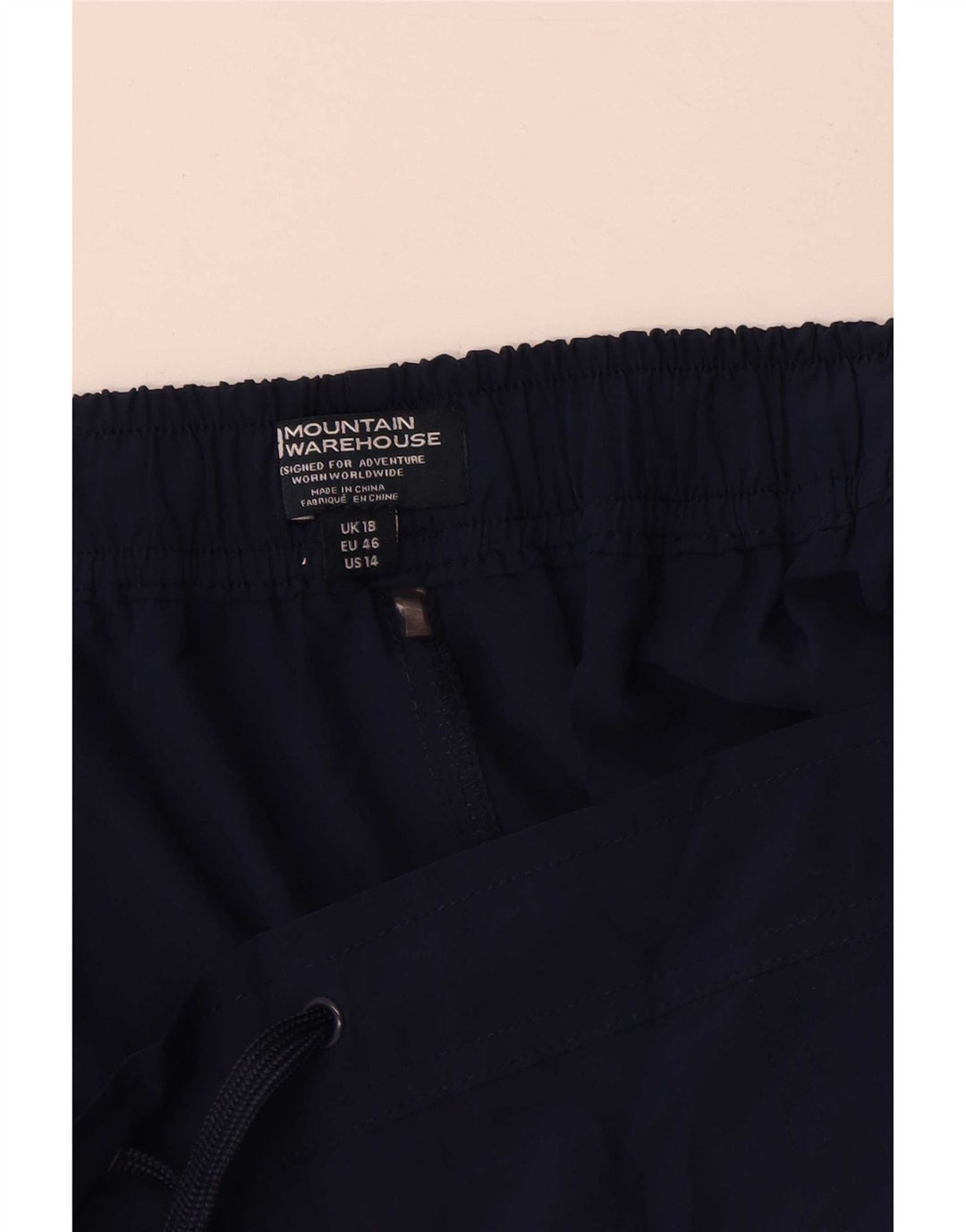 Shorts esportivo feminino Mountain Warehouse UK 18 XL azul marinho poliéster