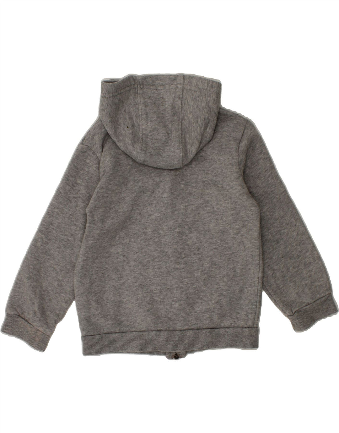 ADIDAS Baby Girls Graphic Zip Hoodie Sweater 18-24 Months Grey Cotton Vintage Adidas and Second-Hand Adidas from Messina Hembry 