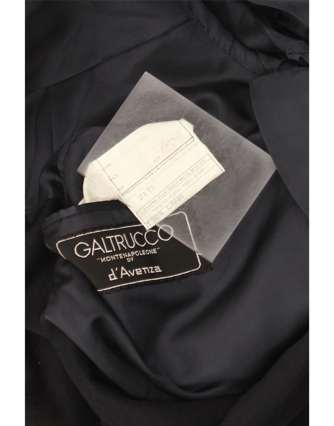 Jaqueta blazer masculina Galtrucco com peito duplo IT 40 grande lã preta