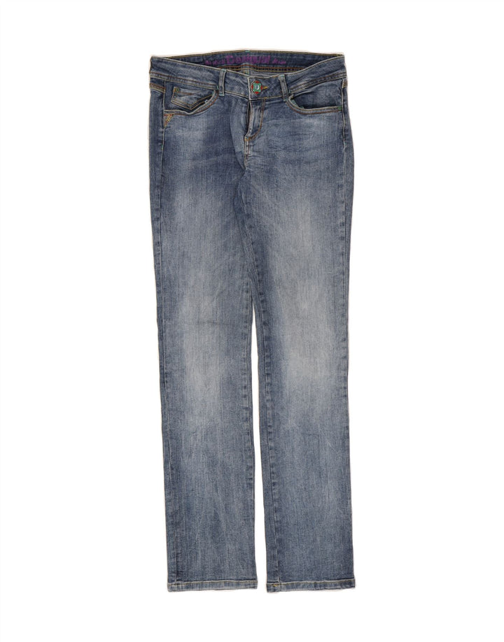 DESIGUAL Womens Straight Jeans W30 L32 Blue Cotton Vintage Desigual and Second-Hand Desigual from Messina Hembry 