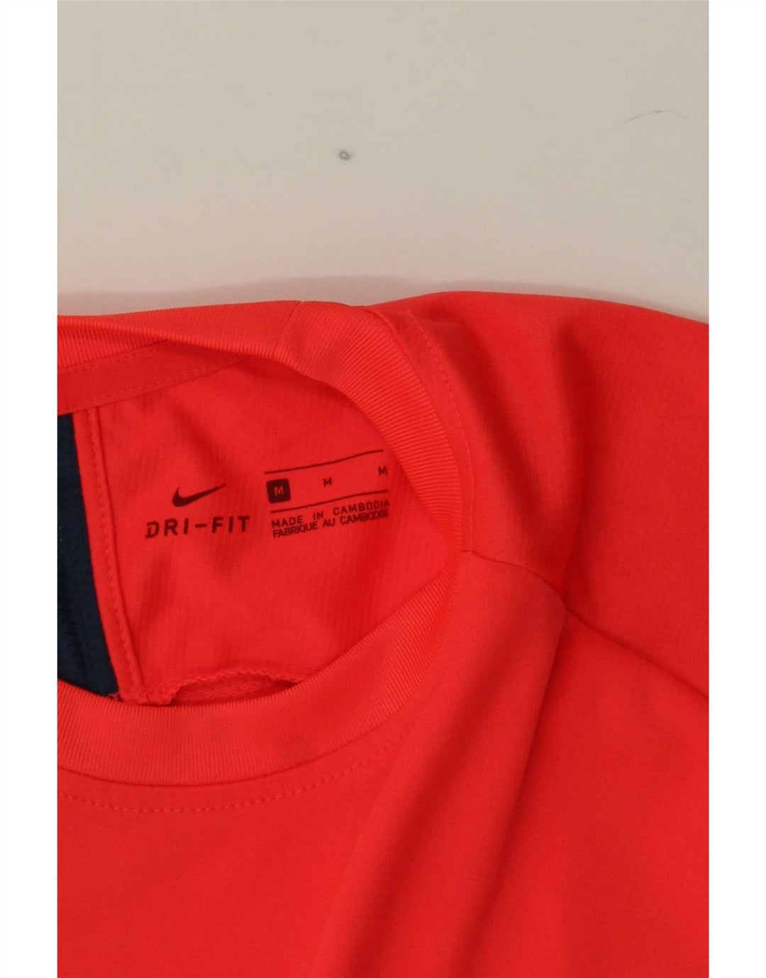 Camiseta masculina Nike Dri Fit Top Medium Red Colourblock
