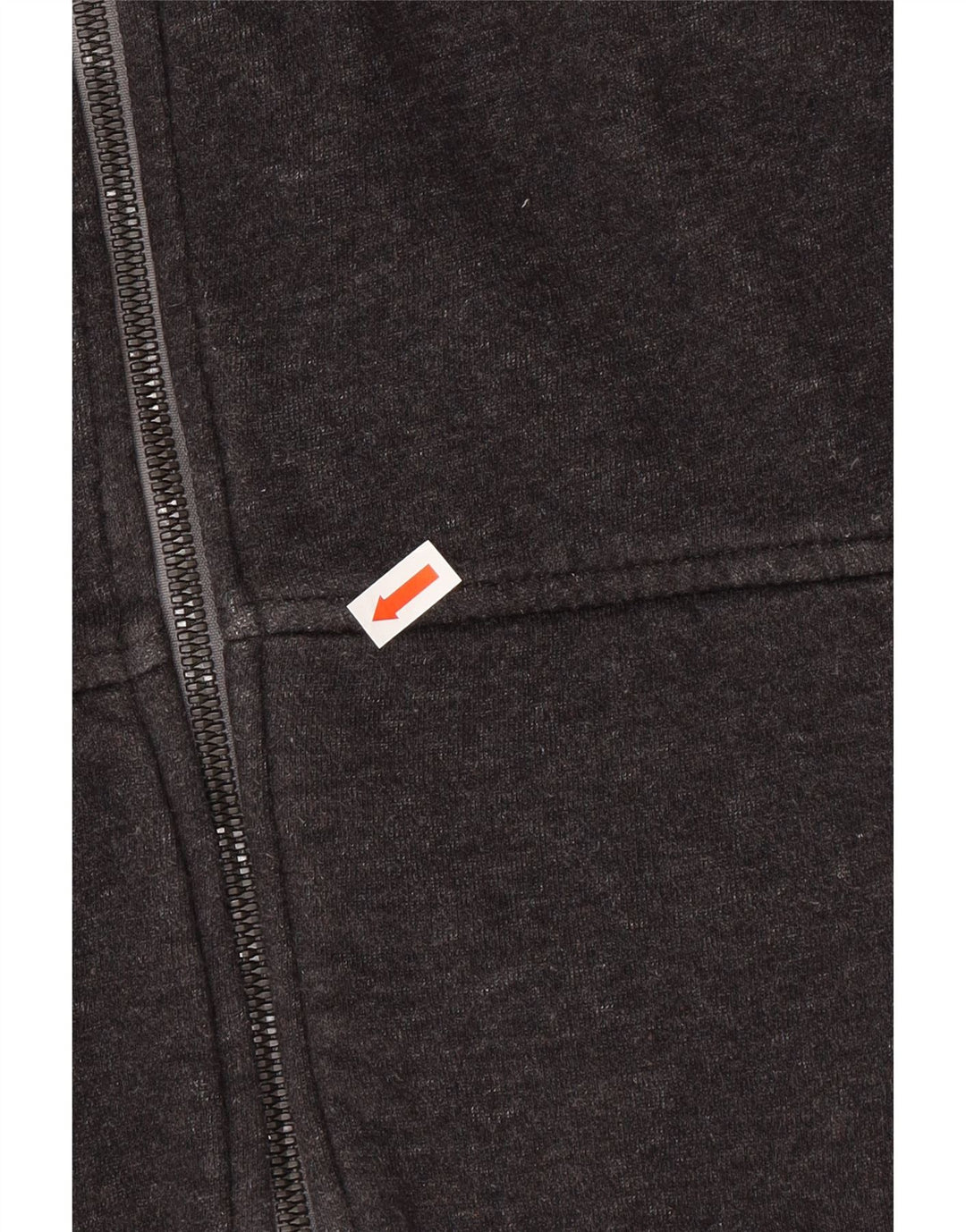 ADIDAS Mens Zip Hoodie Suéter Pequeno Algodão Cinza