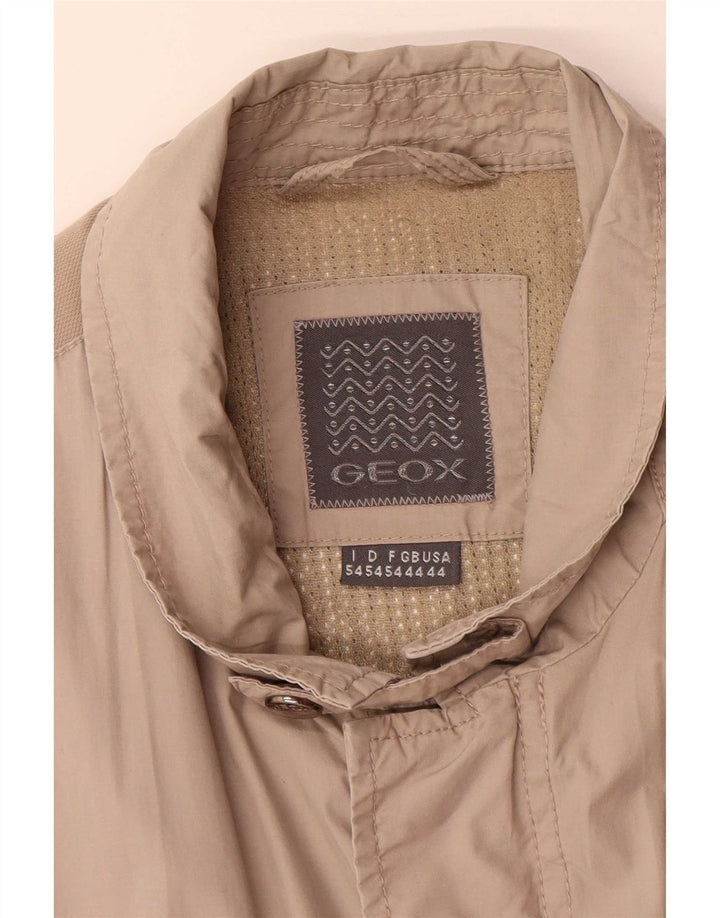 Jaqueta utilitária masculina Geox UK 44 2XL algodão cinza
