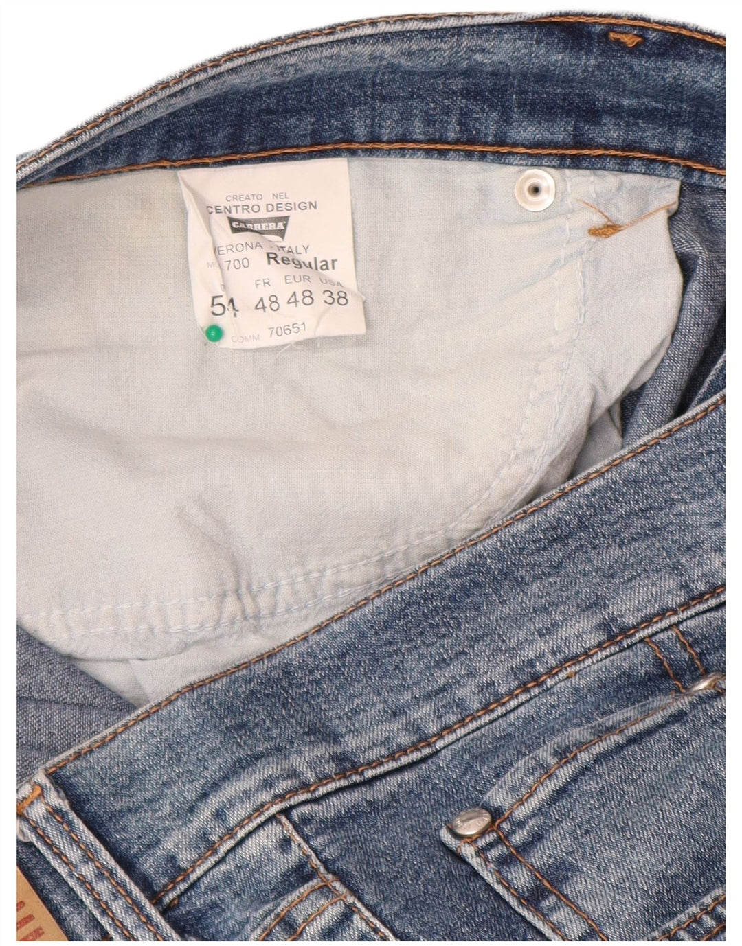 Carrera Masculino 700 Regular Straight Jeans W38 L28 Azul Algodão